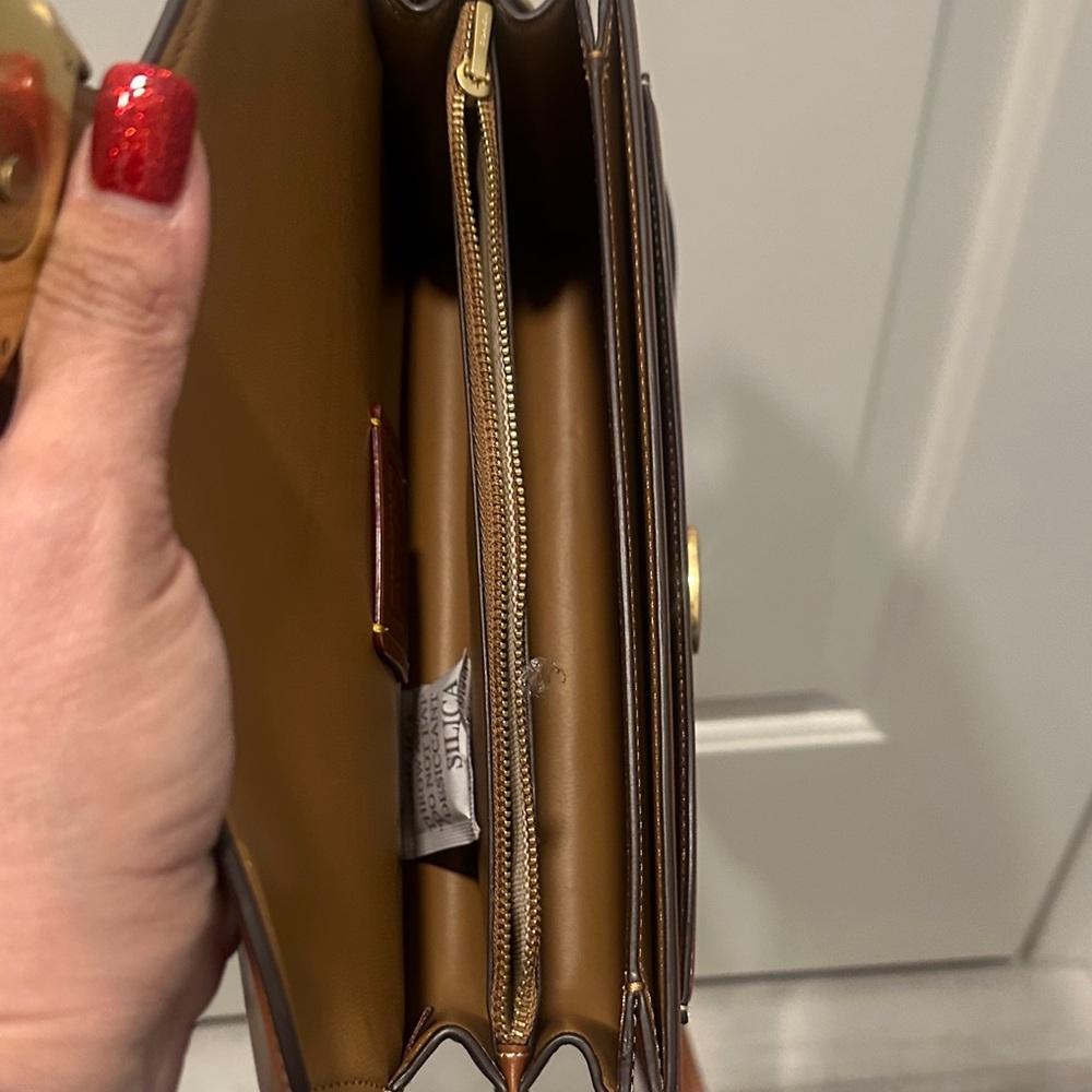 Coach Brown Leather Crossbody with Gold Hardware - Picture 9 of 15